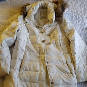 GUESS White Jacket Down Feather Authentic